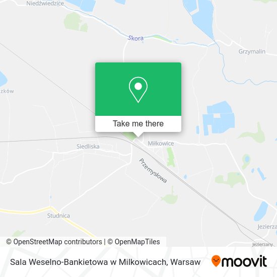 Sala Weselno-Bankietowa w Milkowicach map