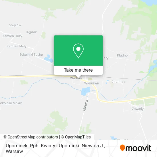 Карта Upominek. Pph. Kwiaty i Upominki. Niewola J.