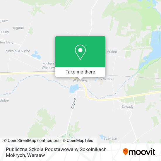 Publiczna Szkoła Podstawowa w Sokolnikach Mokrych map