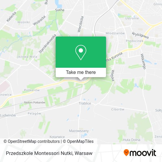 Przedszkole Montessori Nutki map