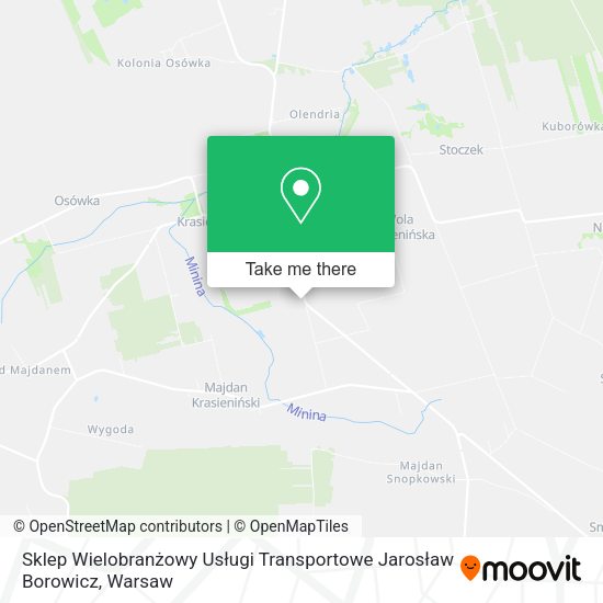 Sklep Wielobranżowy Usługi Transportowe Jarosław Borowicz map