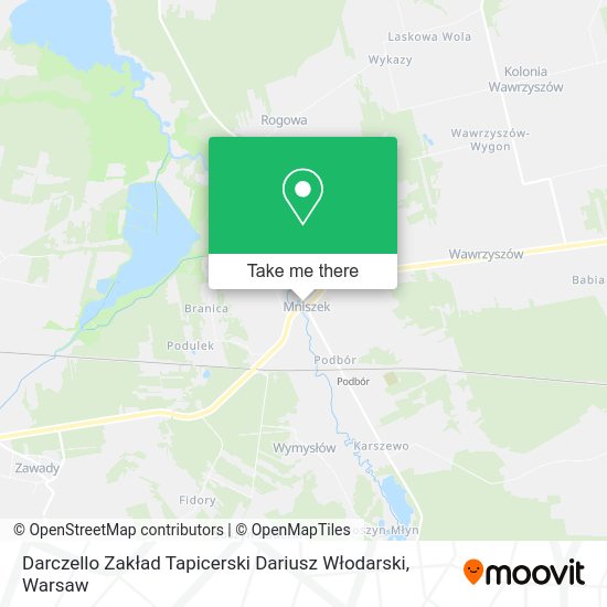 Darczello Zakład Tapicerski Dariusz Włodarski map