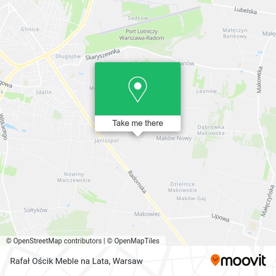 Rafał Ościk Meble na Lata map