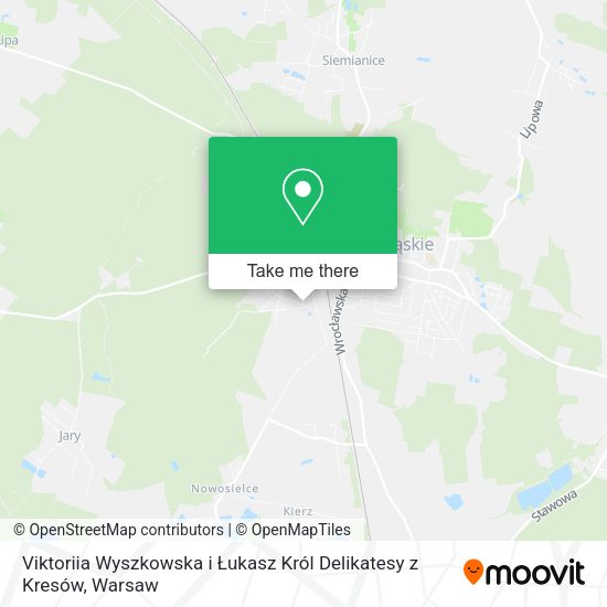 Viktoriia Wyszkowska i Łukasz Król Delikatesy z Kresów map