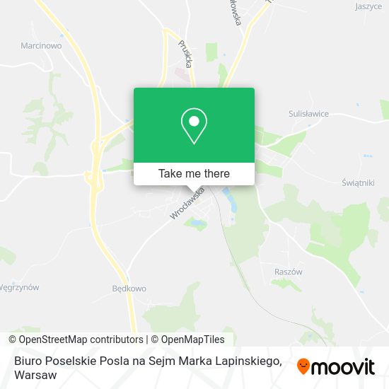 Biuro Poselskie Posla na Sejm Marka Lapinskiego map