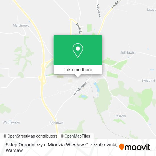 Sklep Ogrodniczy u Miodzia Wiesław Grzeżułkowski map