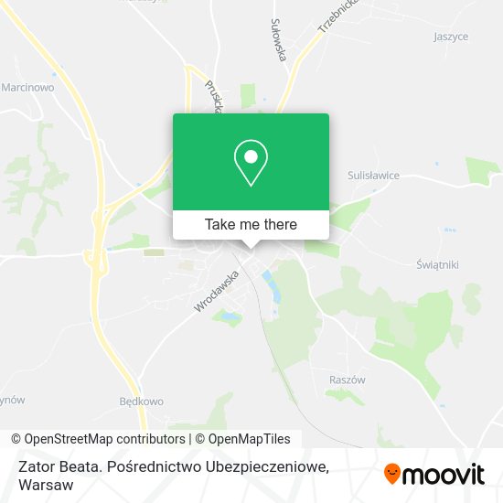 Zator Beata. Pośrednictwo Ubezpieczeniowe map