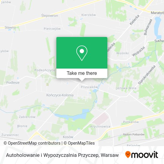 Autoholowanie i Wypozyczalnia Przyczep map