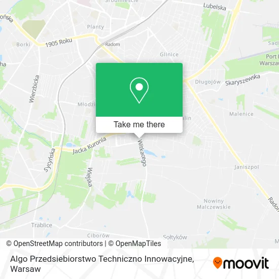 Карта Algo Przedsiebiorstwo Techniczno Innowacyjne