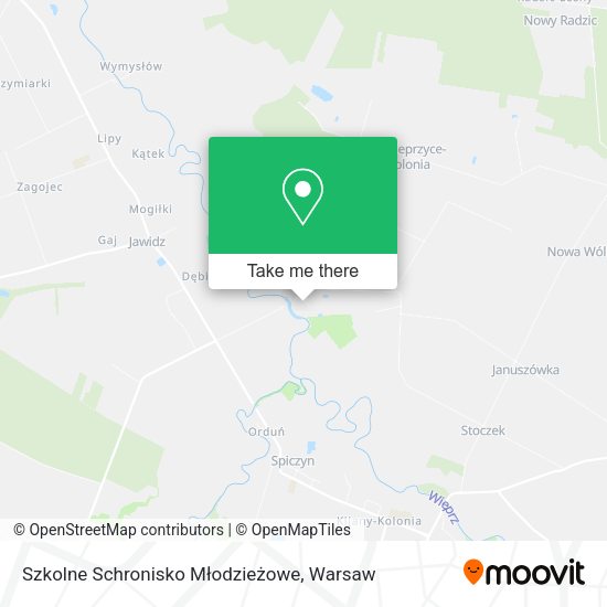 Szkolne Schronisko Młodzieżowe map