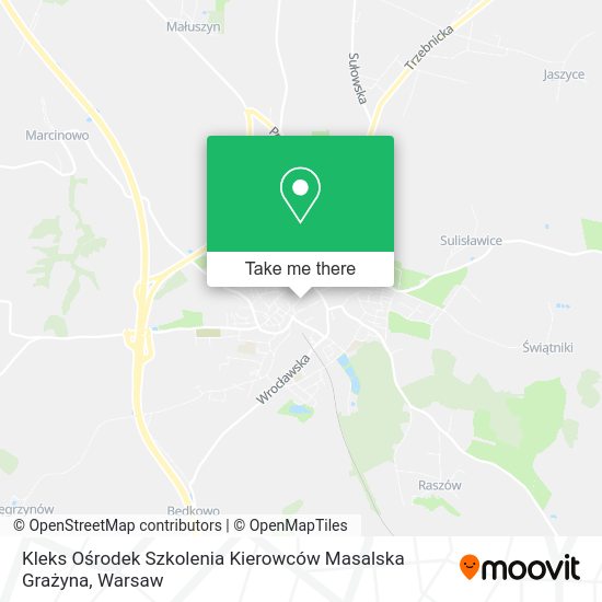 Kleks Ośrodek Szkolenia Kierowców Masalska Grażyna map