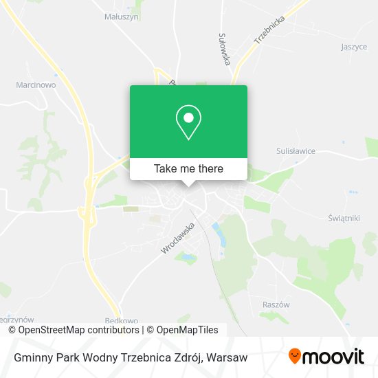 Gminny Park Wodny Trzebnica Zdrój map