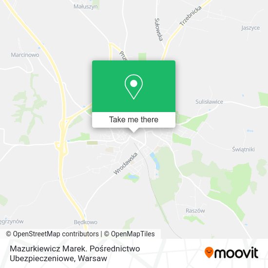 Mazurkiewicz Marek. Pośrednictwo Ubezpieczeniowe map