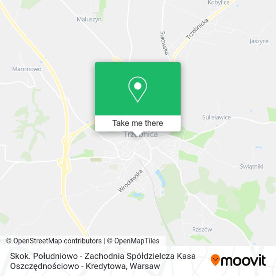 Skok. Południowo - Zachodnia Spółdzielcza Kasa Oszczędnościowo - Kredytowa map