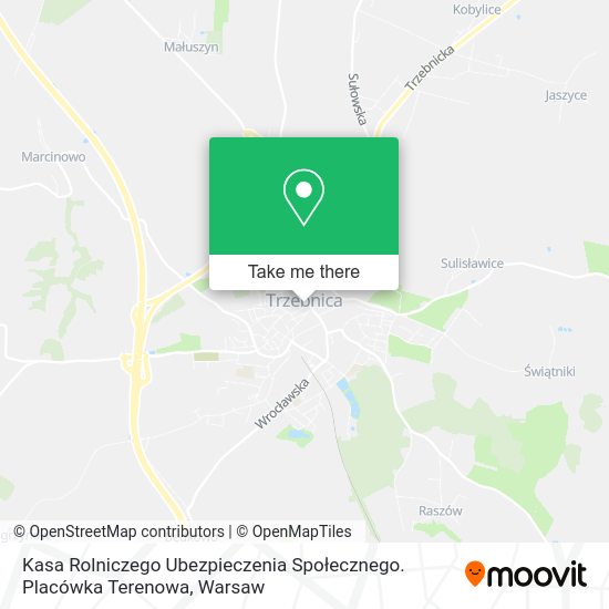 Kasa Rolniczego Ubezpieczenia Społecznego. Placówka Terenowa map