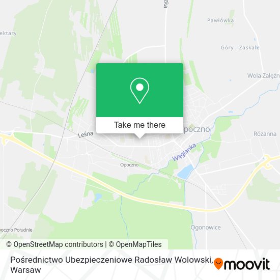 Pośrednictwo Ubezpieczeniowe Radosław Wolowski map