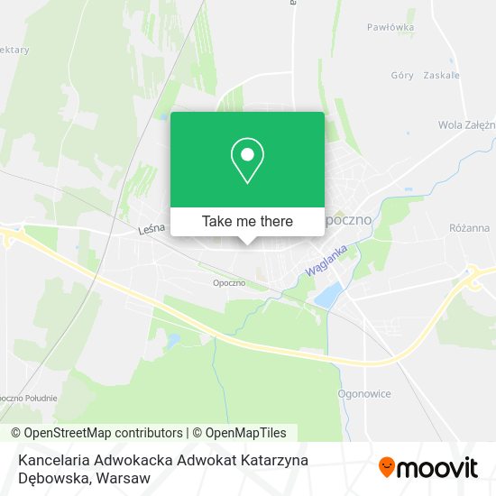 Kancelaria Adwokacka Adwokat Katarzyna Dębowska map