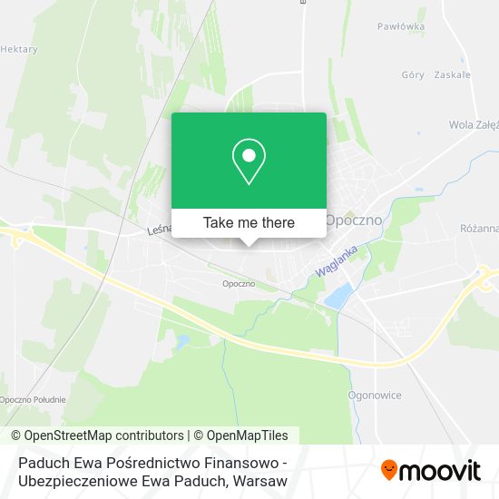 Paduch Ewa Pośrednictwo Finansowo - Ubezpieczeniowe Ewa Paduch map