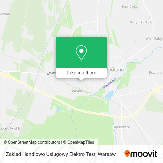 Карта Zaklad Handlowo Uslugowy Elektro Test