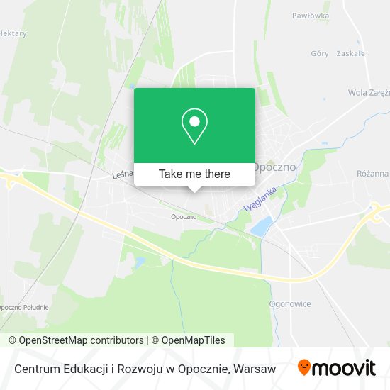 Centrum Edukacji i Rozwoju w Opocznie map