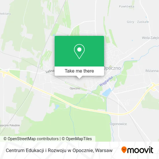 Карта Centrum Edukacji i Rozwoju w Opocznie