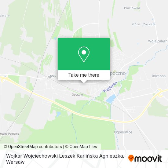 Wojkar Wojciechowski Leszek Karlińska Agnieszka map