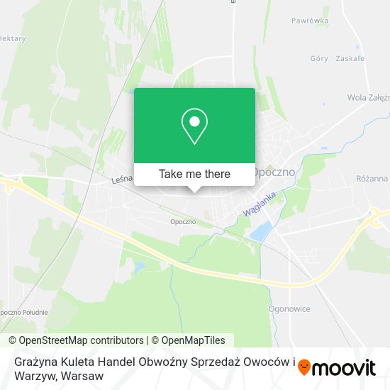 Grażyna Kuleta Handel Obwoźny Sprzedaż Owoców i Warzyw map