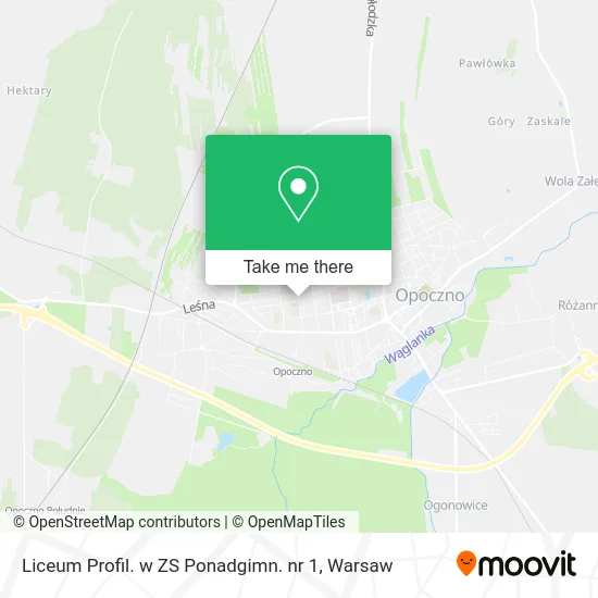Карта Liceum Profil. w ZS Ponadgimn. nr 1