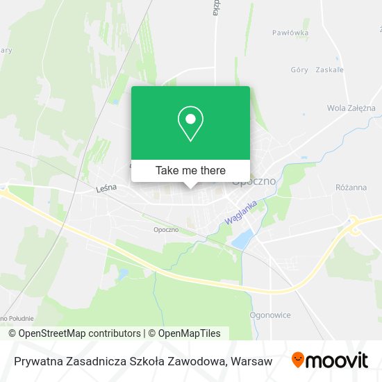 Prywatna Zasadnicza Szkoła Zawodowa map