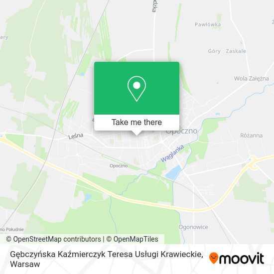 Gębczyńska Kaźmierczyk Teresa Usługi Krawieckie map