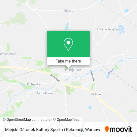 Miejski Ośrodek Kultury Sportu i Rekreacji map