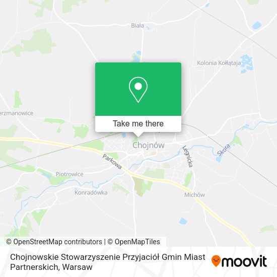 Chojnowskie Stowarzyszenie Przyjaciół Gmin Miast Partnerskich map