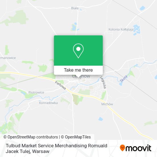 Tulbud Market Service Merchandising Romuald Jacek Tulej map