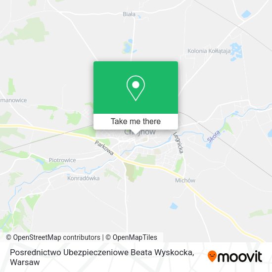 Posrednictwo Ubezpieczeniowe Beata Wyskocka map