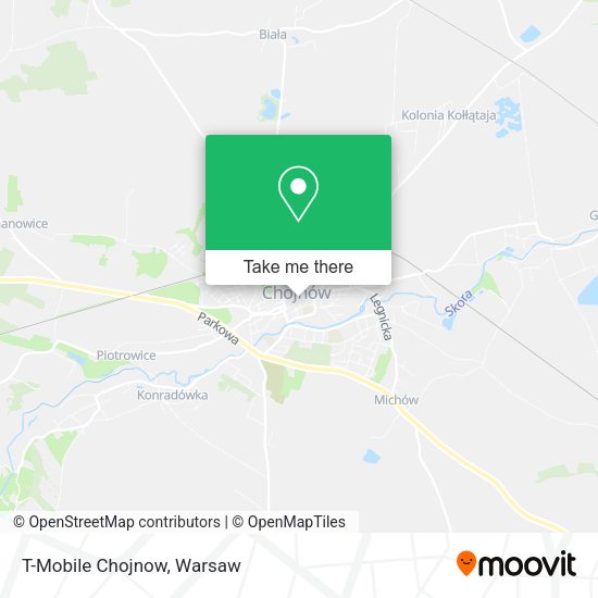 T-Mobile Chojnow map