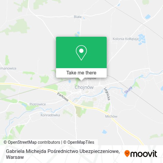 Gabriela Michejda Pośrednictwo Ubezpieczeniowe map