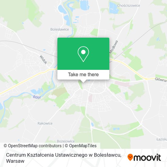 Centrum Kształcenia Ustawicznego w Bolesławcu map