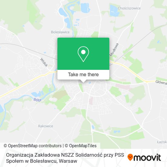 Organizacja Zakładowa NSZZ Solidarność przy PSS Społem w Bolesławcu map