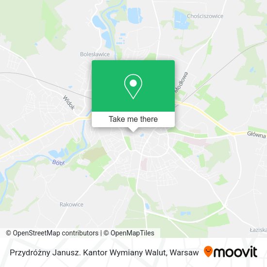 Przydróżny Janusz. Kantor Wymiany Walut map