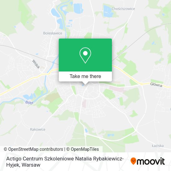 Actigo Centrum Szkoleniowe Natalia Rybakiewicz-Hyjek map