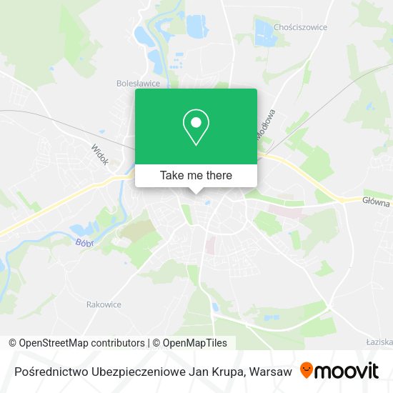 Pośrednictwo Ubezpieczeniowe Jan Krupa map