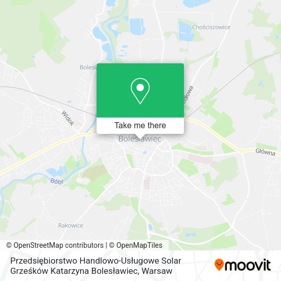 Карта Przedsiębiorstwo Handlowo-Usługowe Solar Grześków Katarzyna Bolesławiec