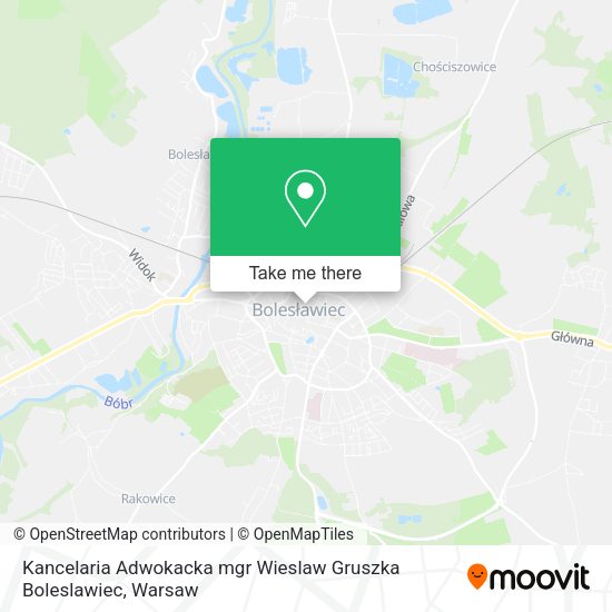 Kancelaria Adwokacka mgr Wieslaw Gruszka Boleslawiec map