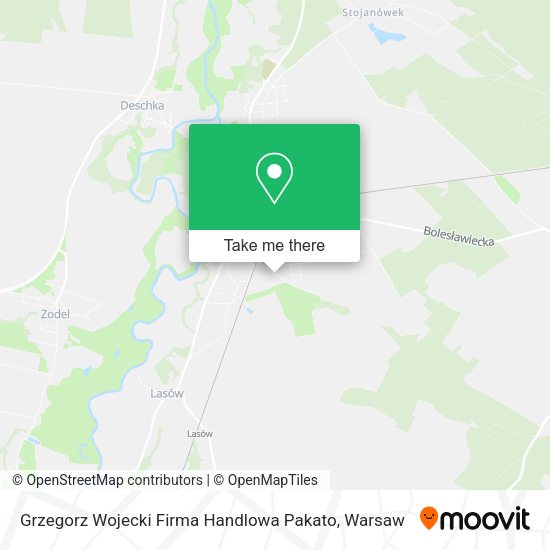 Grzegorz Wojecki Firma Handlowa Pakato map