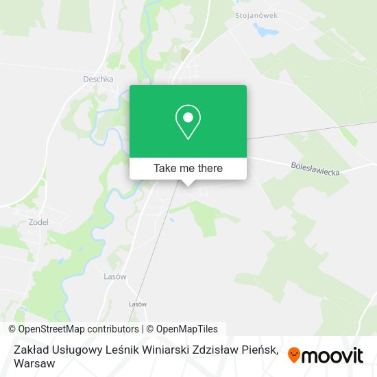 Zakład Usługowy Leśnik Winiarski Zdzisław Pieńsk map