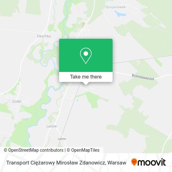 Transport Ciężarowy Mirosław Zdanowicz map