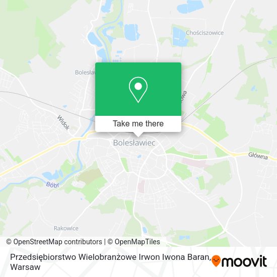 Przedsiębiorstwo Wielobranżowe Irwon Iwona Baran map