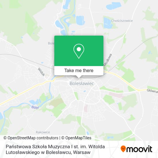 Państwowa Szkoła Muzyczna I st. im. Witolda Lutosławskiego w Bolesławcu map