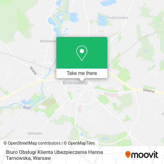 Biuro Obsługi Klienta Ubezpieczenia Hanna Tarnowska map