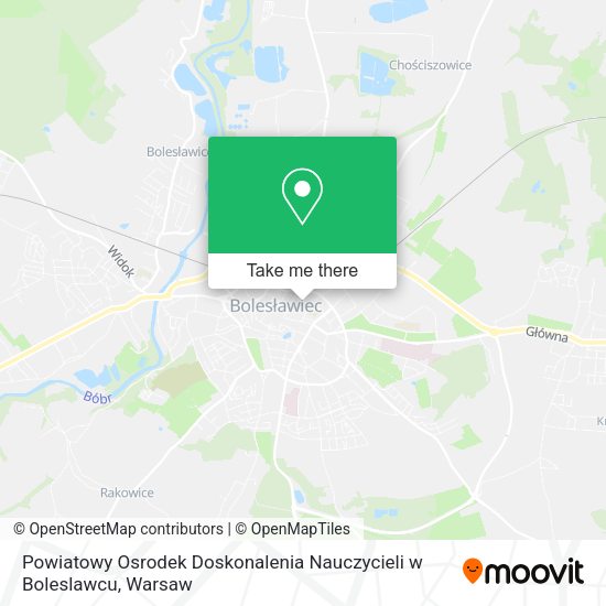 Powiatowy Osrodek Doskonalenia Nauczycieli w Boleslawcu map